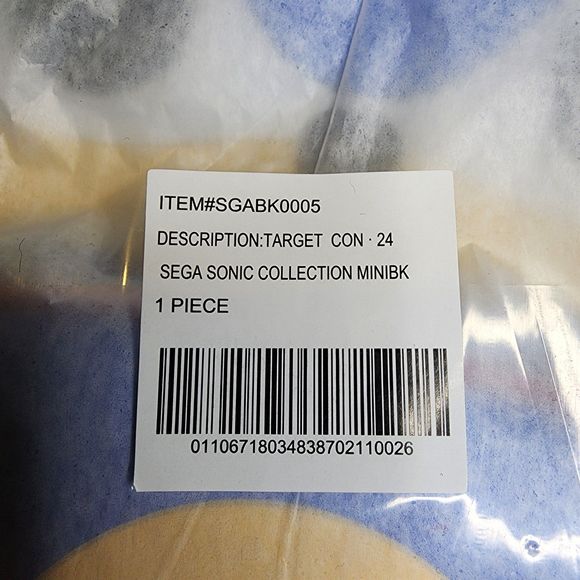 Funko Targetcon Sonic The Hedgehog Mini BackPack Sealed in Plastic/Tissue Paper - Picture 5 of 7